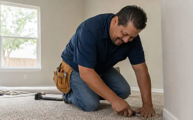 Antonio “Tony” Hernandez, owner of Tony's Carpet & Remodeling in Pasco WA, on a job site